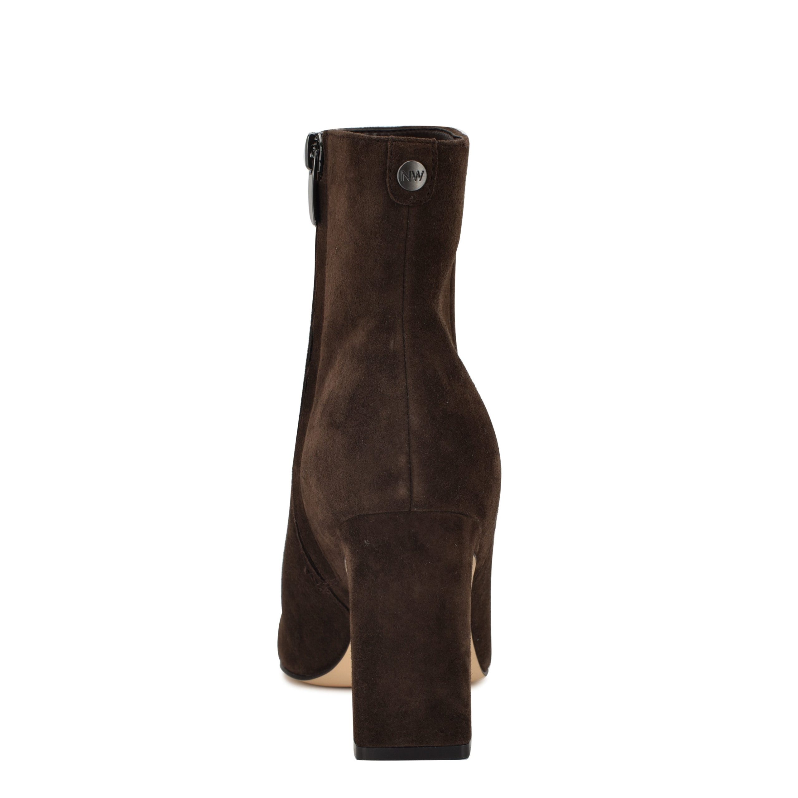 Reraye Block Heel Ankle Leather Booties - Image 4