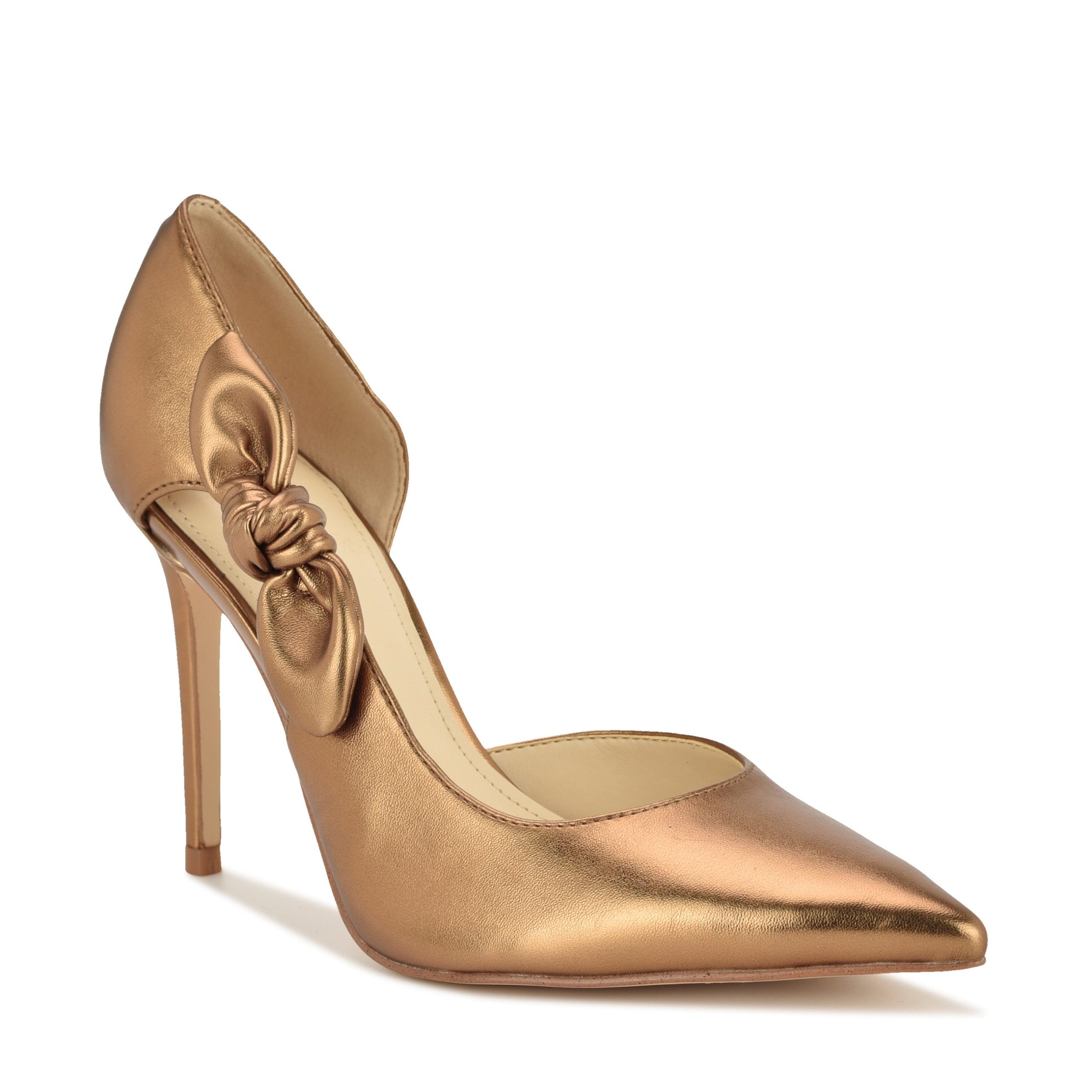 Fhalon Bow d'Orsay Pointy Toe Pumps - Image 2