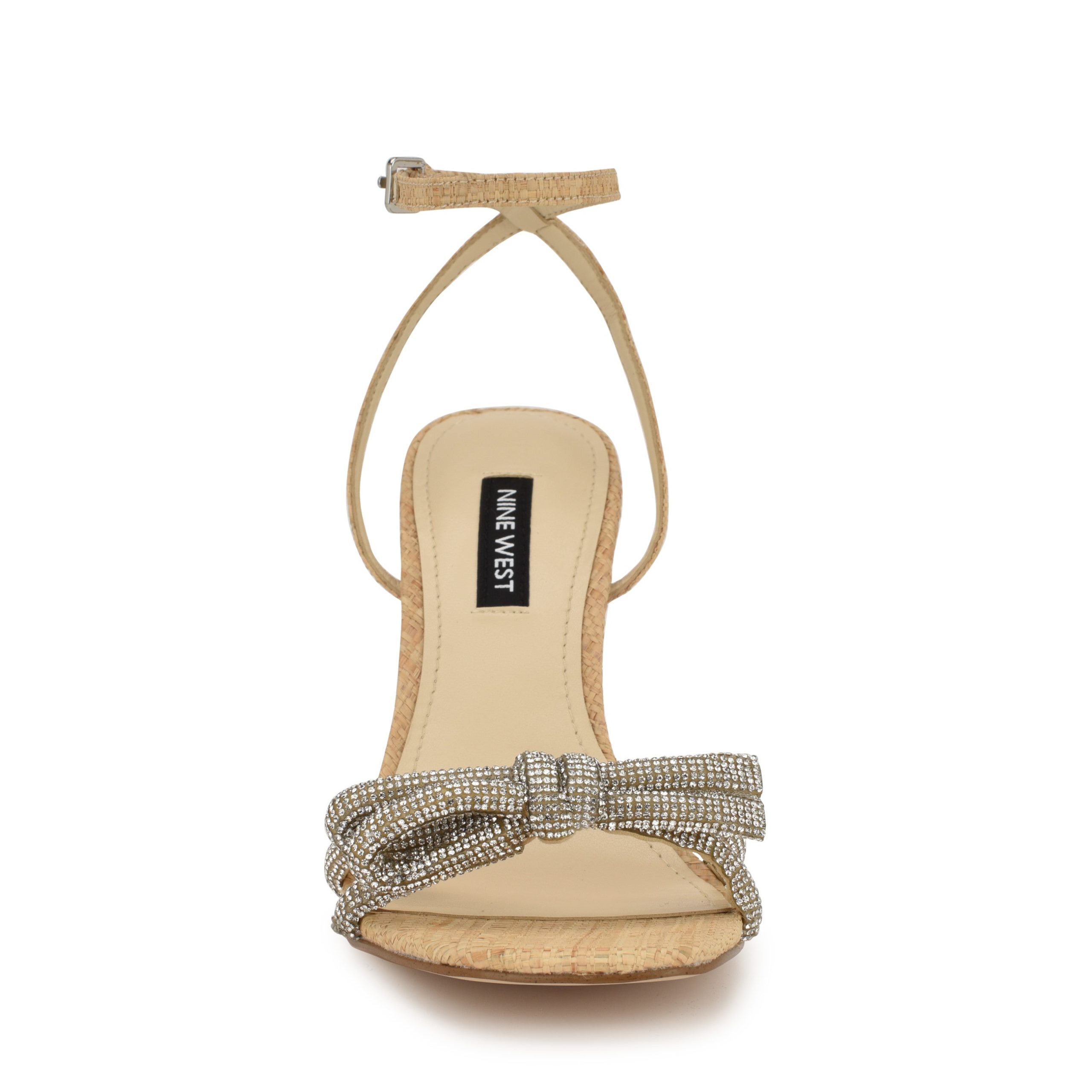Ivid Rhinestone Bow Sandals - Image 3