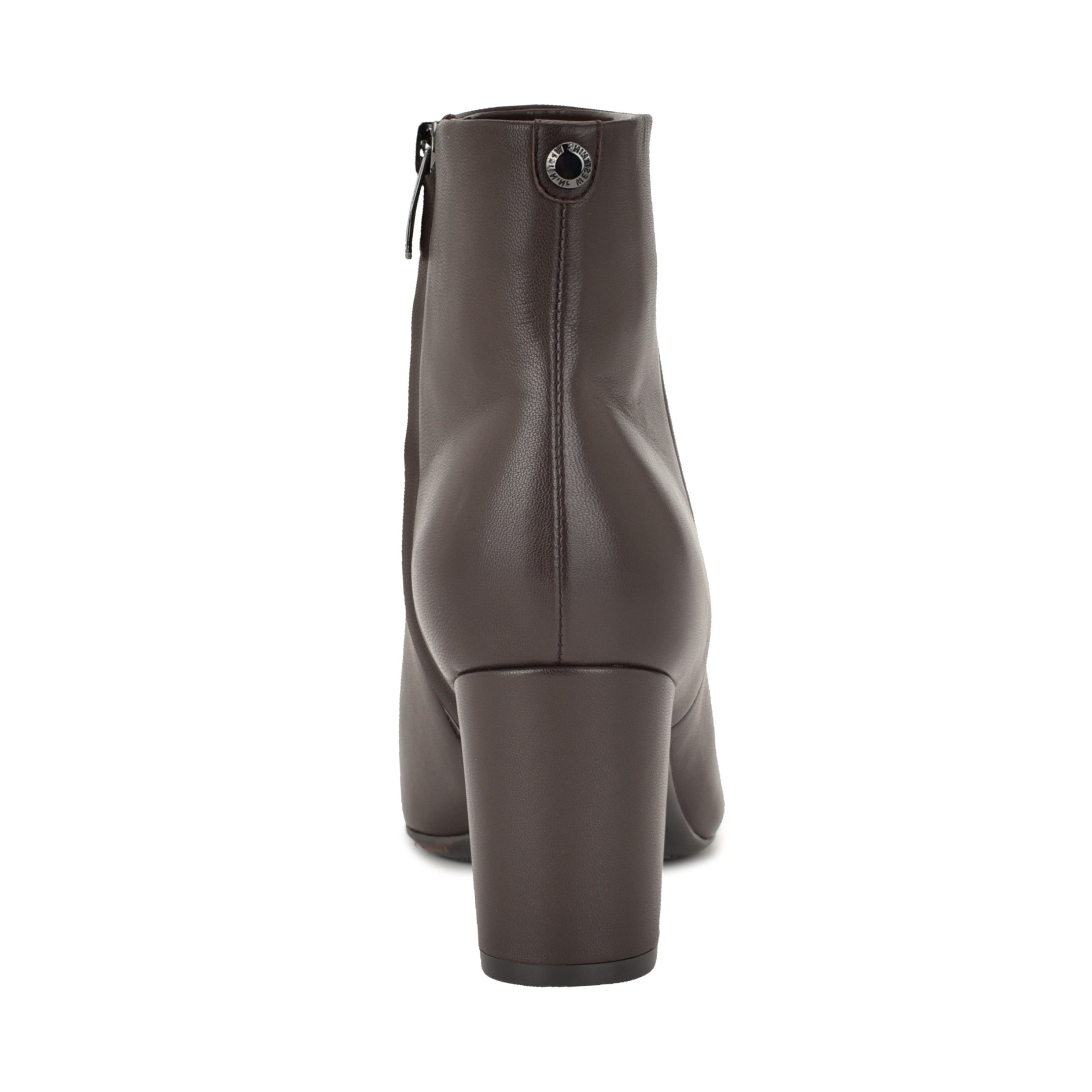 Lorela 9X9 Block Heel Leather Booties - Image 4