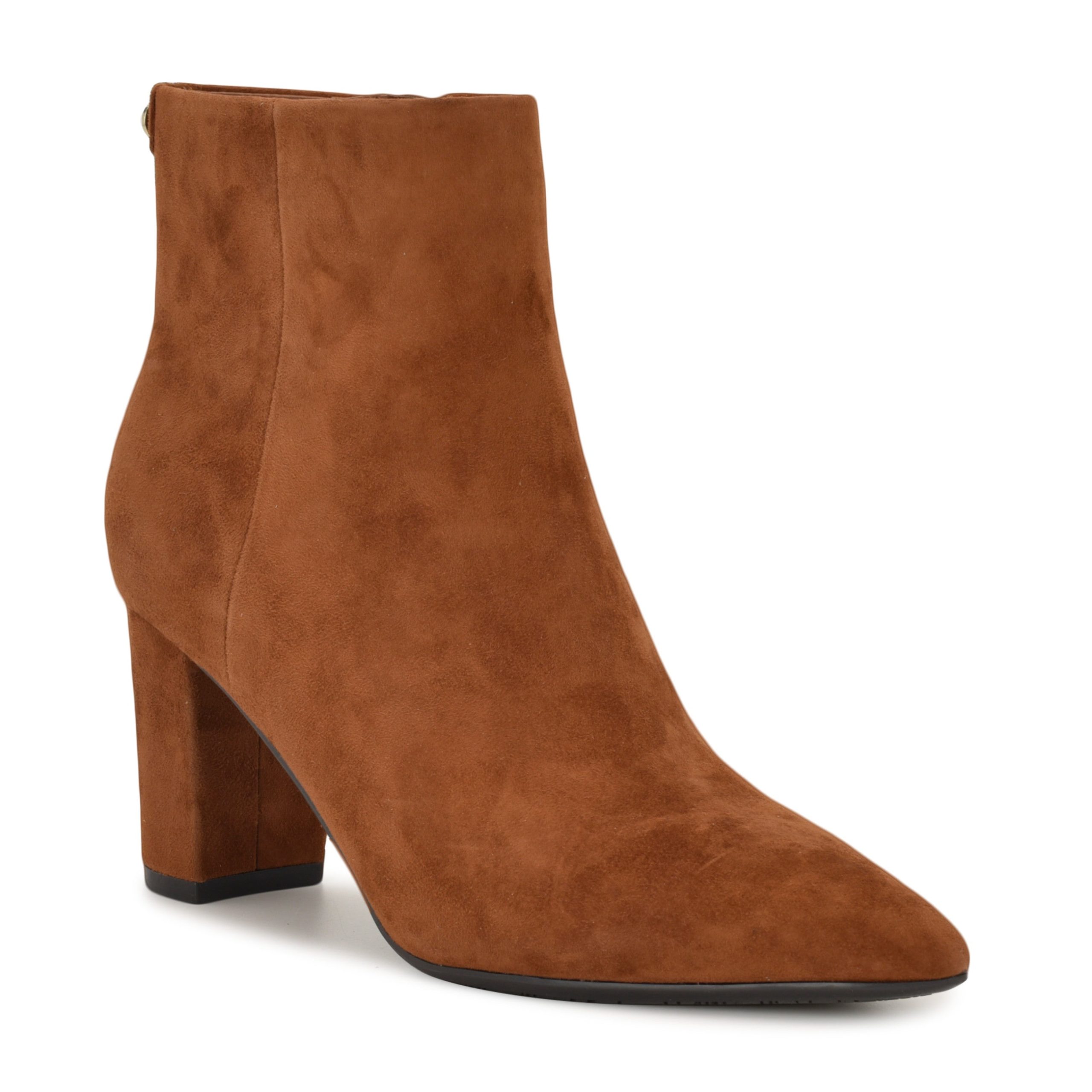 Lorela 9X9 Block Heel Leather Booties - Image 2