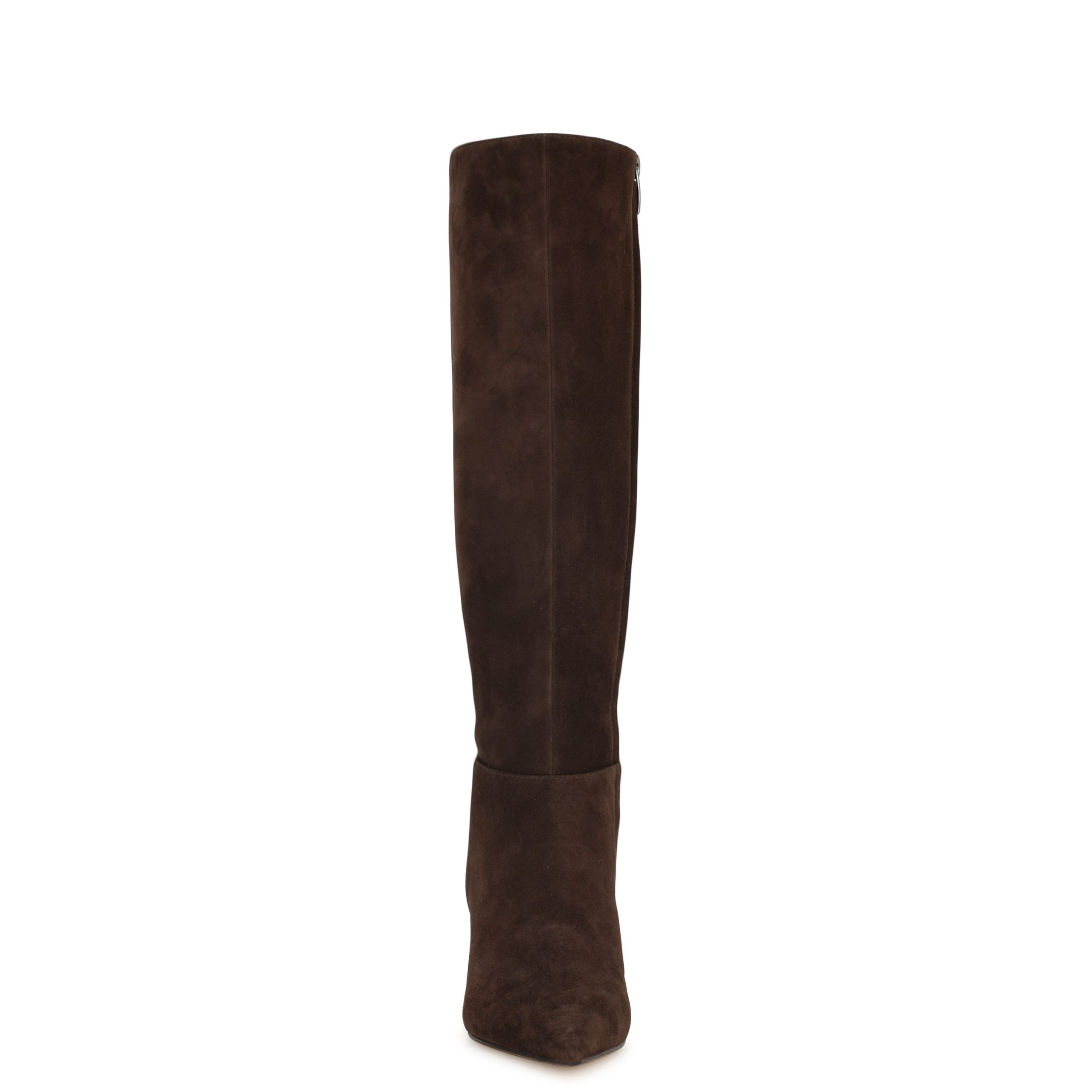 Somas Kitten Heel Knee High Leather Boots - Image 3