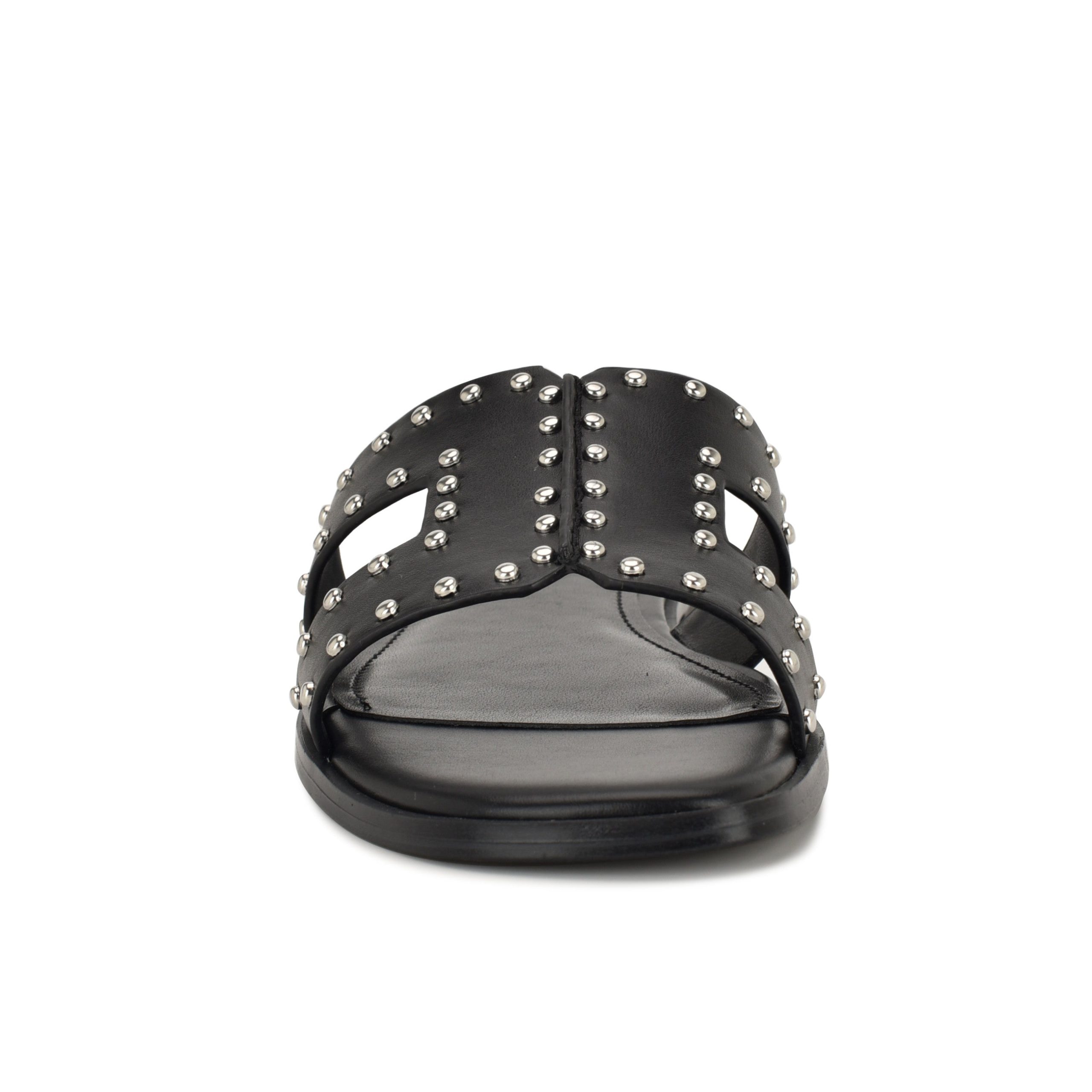 Giny Slip-On Flat Studded Sandals - Image 3