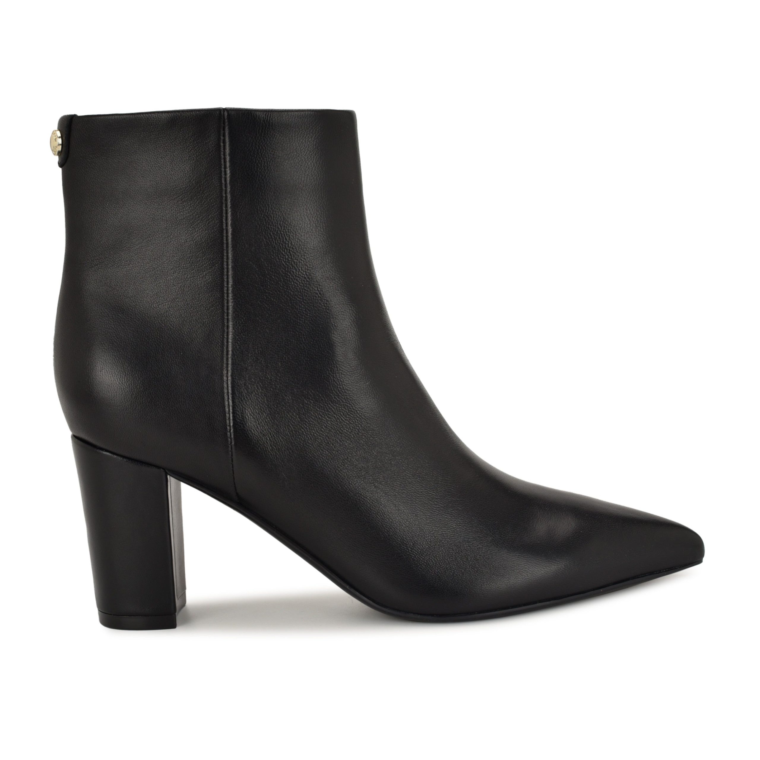 Lorela 9X9 Block Heel Leather Booties
