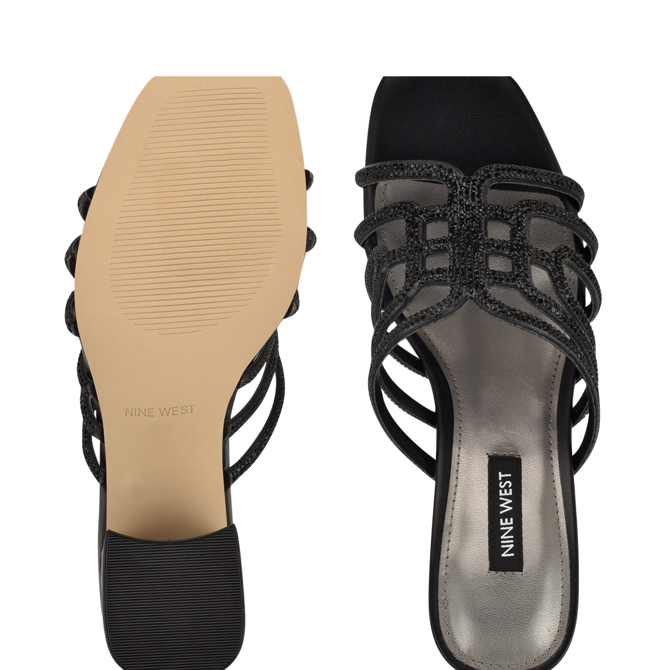 Grassa Block Heel Embellished Sandals - Image 4