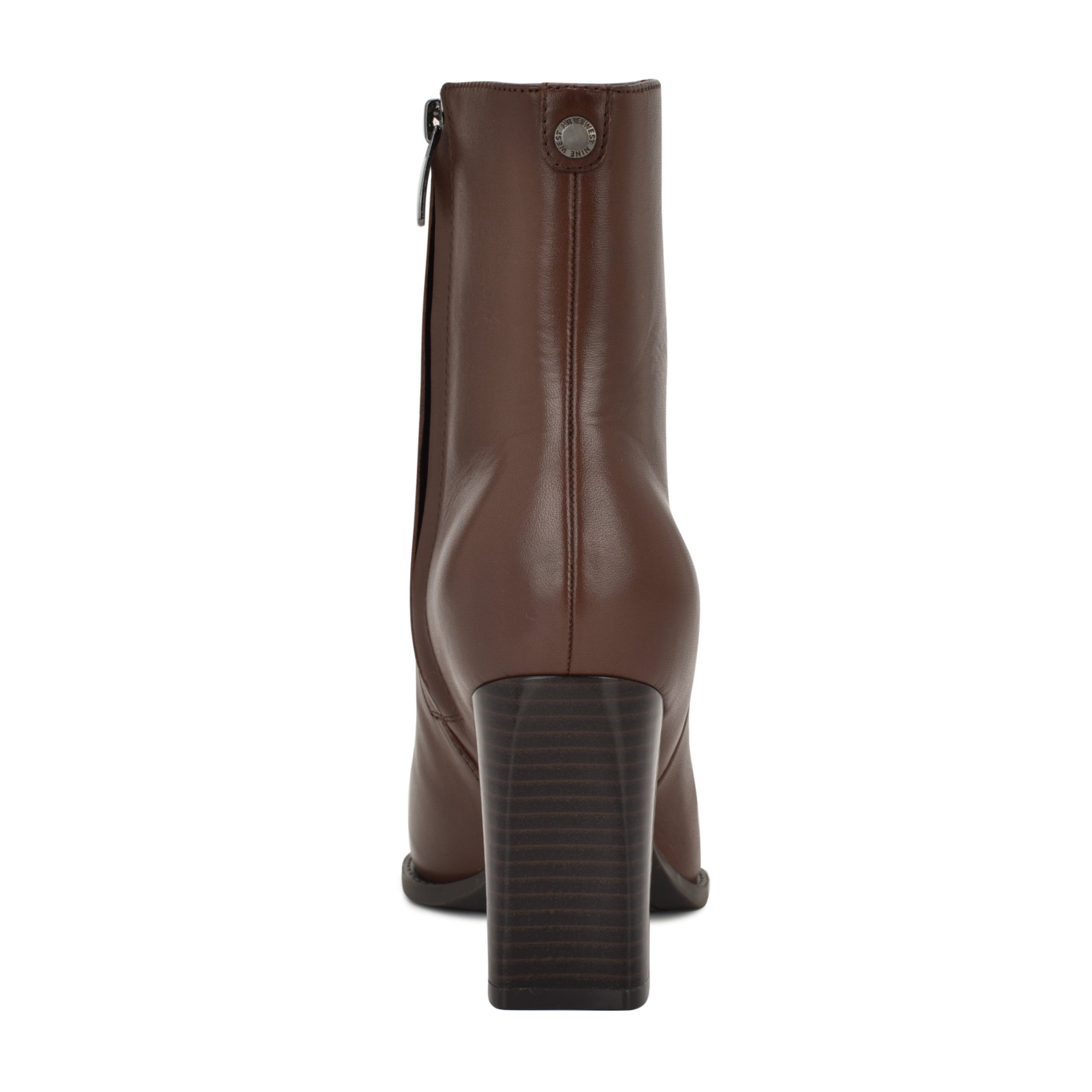 Tessay 9x9 Block Heel Leather Booties - Image 4