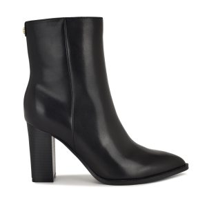Tessay 9x9 Block Heel Leather Booties