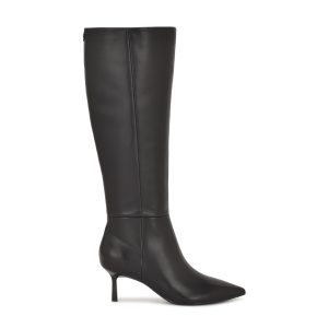 Kimdee 9X9 Knee High Wide Calf Leather Boots
