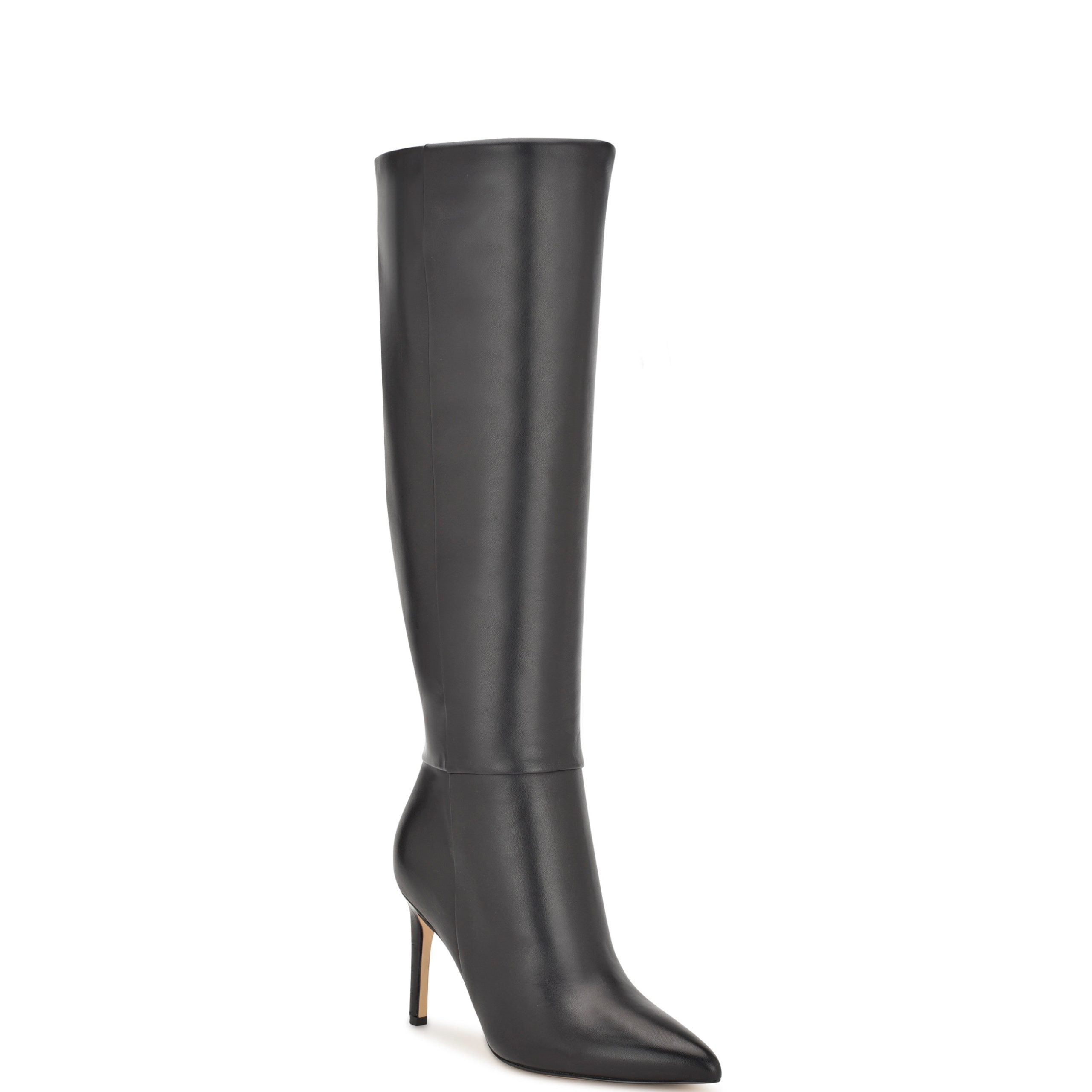 Richy Wide Calf Heeled Boots - Image 2