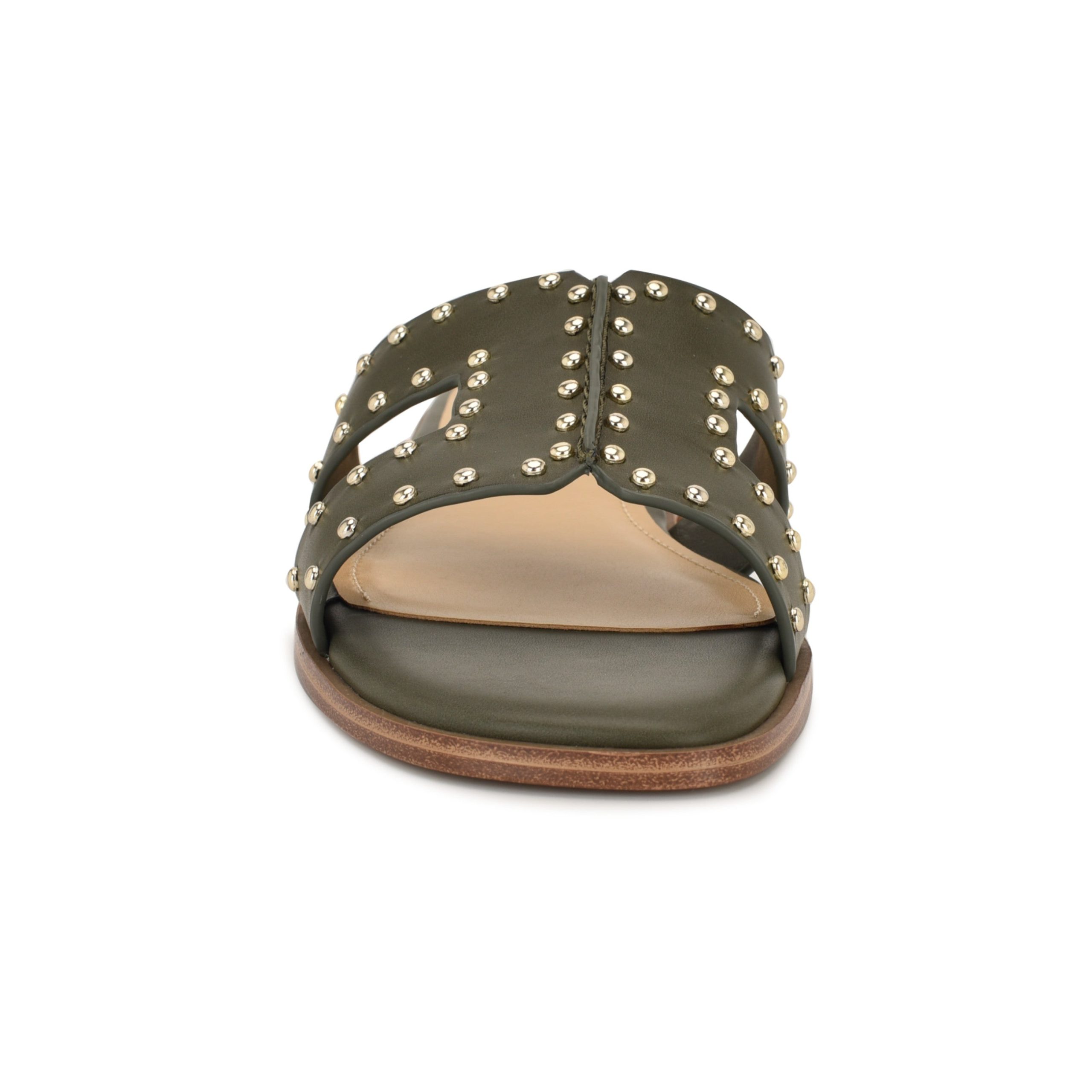 Giny Slip-On Flat Studded Sandals - Image 3