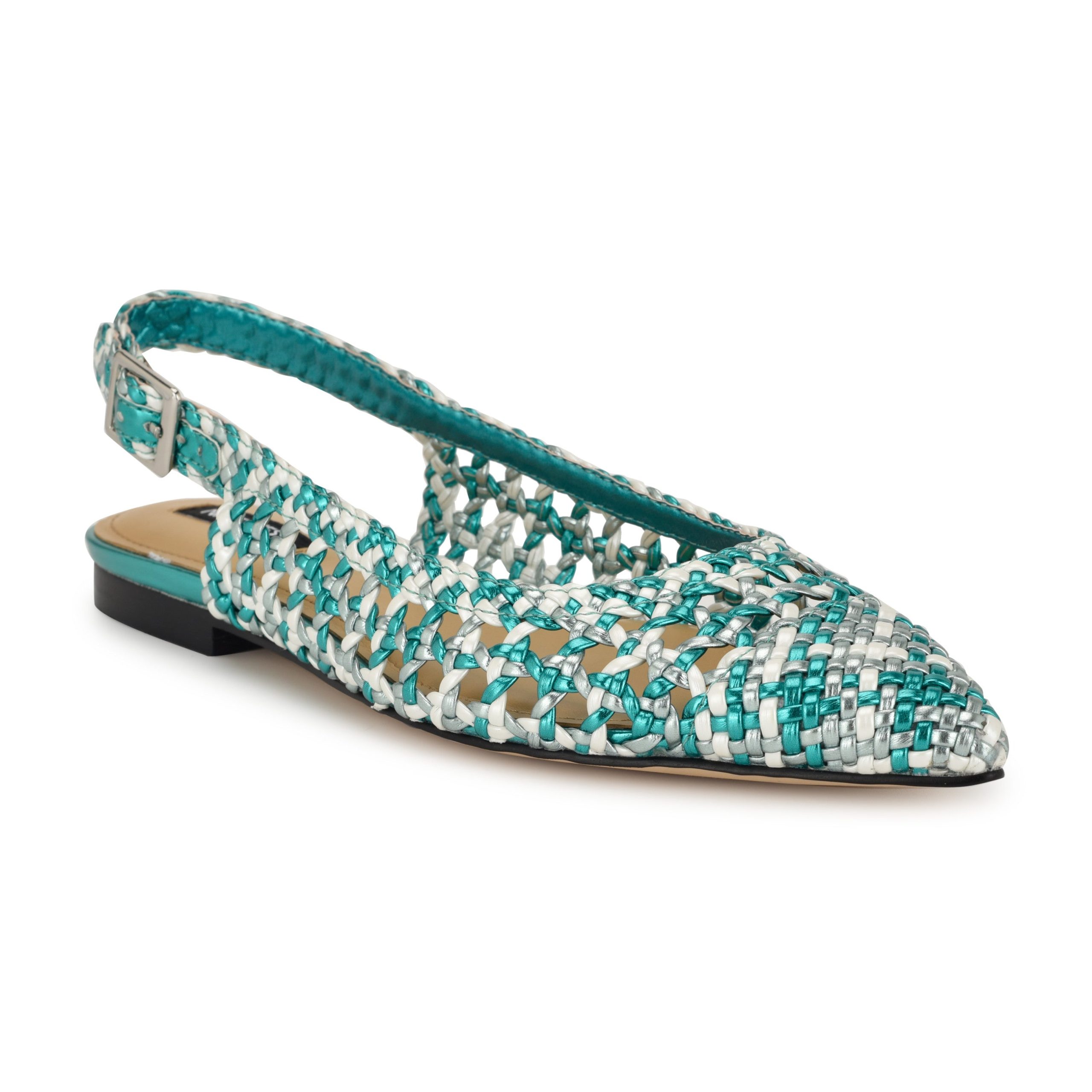 Soel Woven Slingback Flats - Image 2