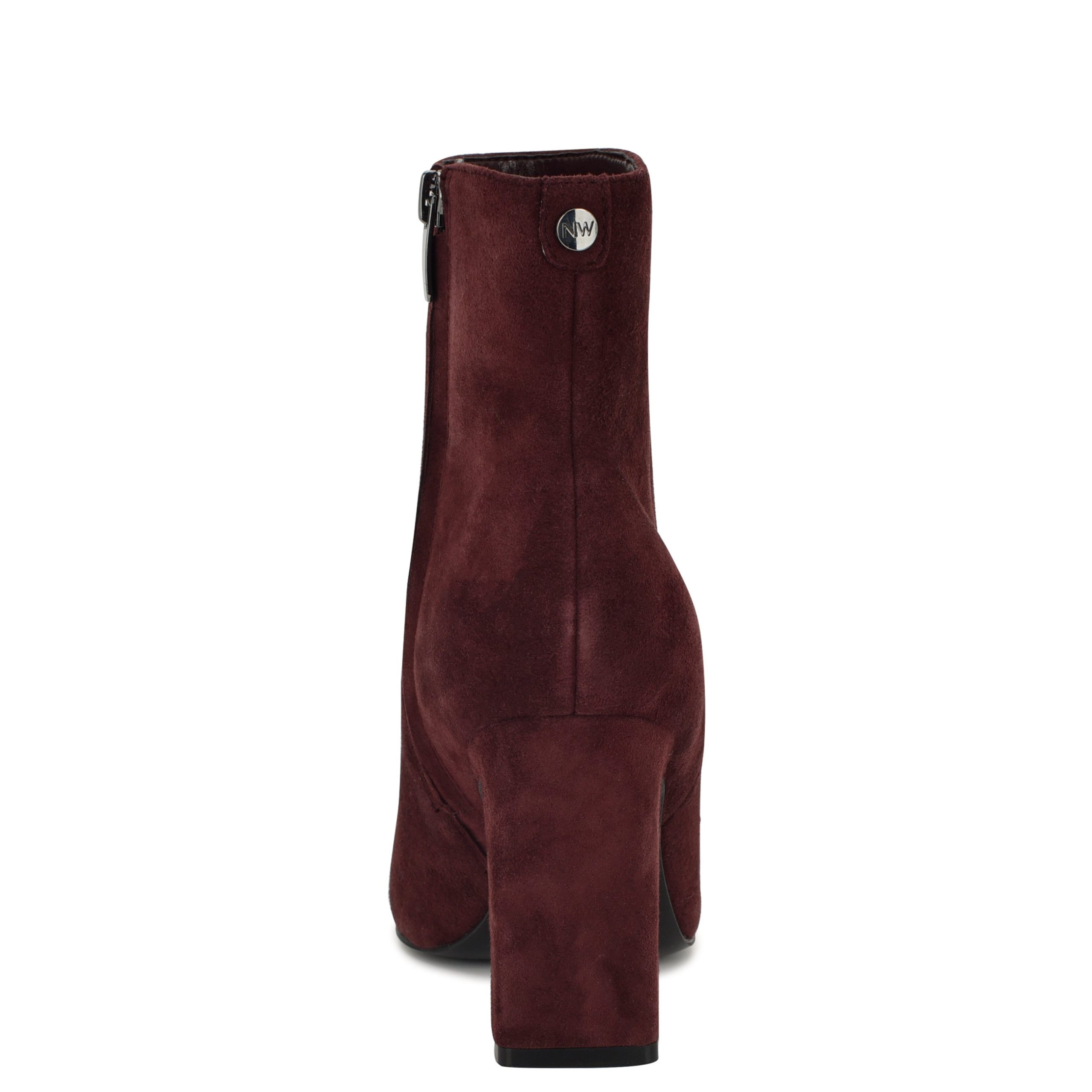 Reraye Block Heel Ankle Leather Booties - Image 4