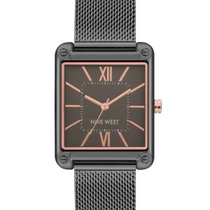Rectangular Case Mesh Bracelet Watch