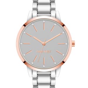 Crystal Accented Bracelet Watch