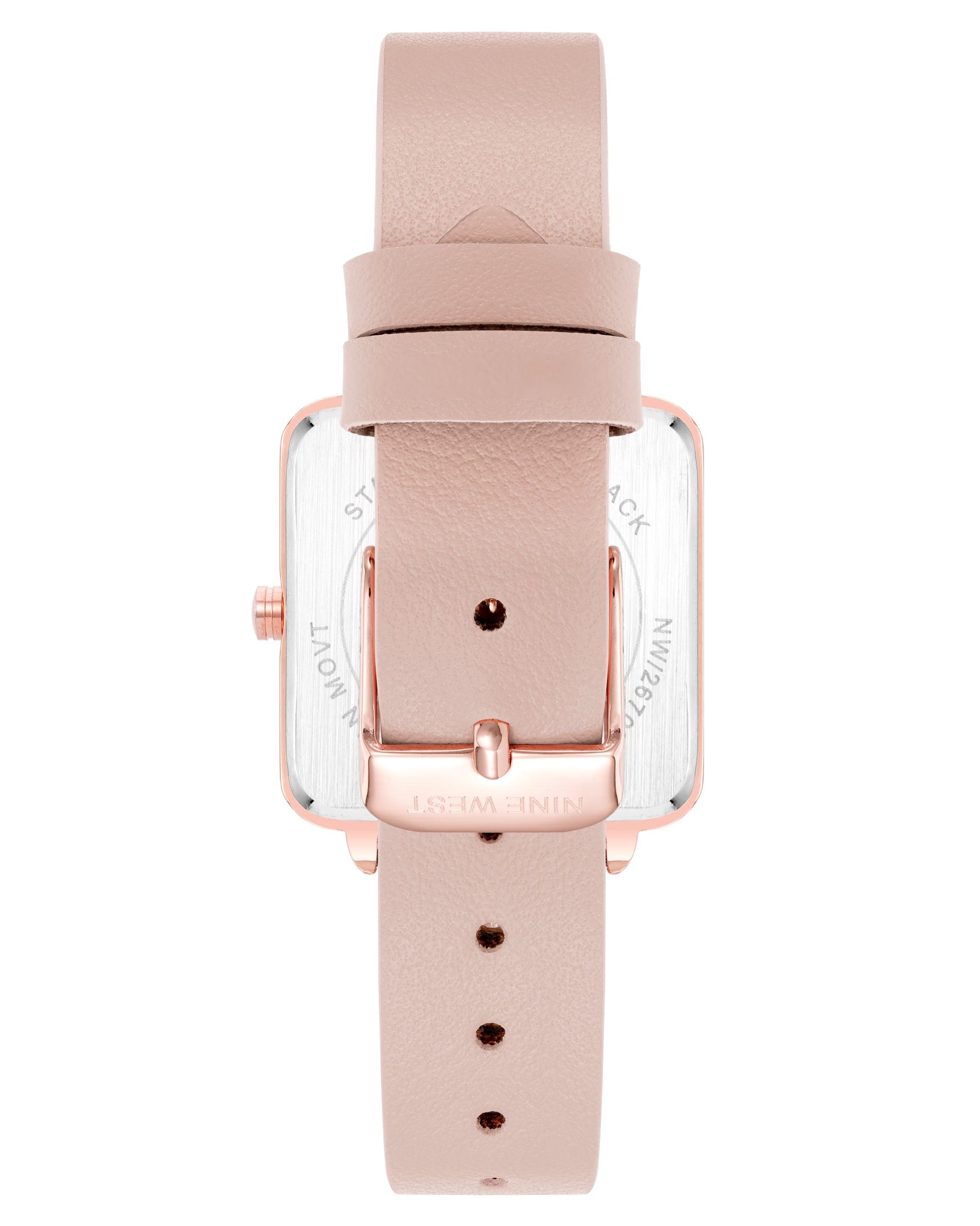 Square Case Smooth Strap Watch - Image 2