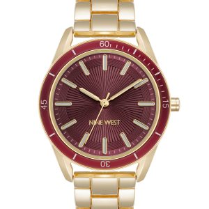 Burgundy Bezel Watch
