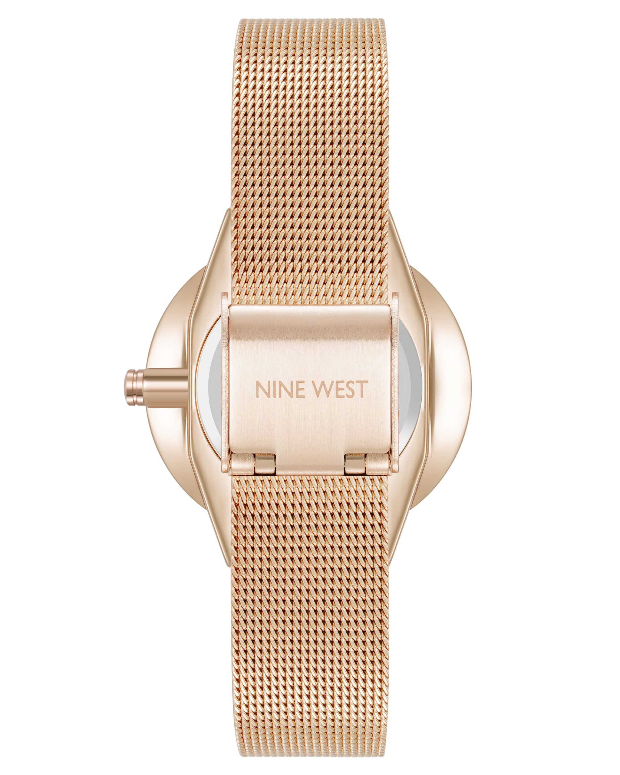 Round Case Mesh Bracelet Watch - Image 2