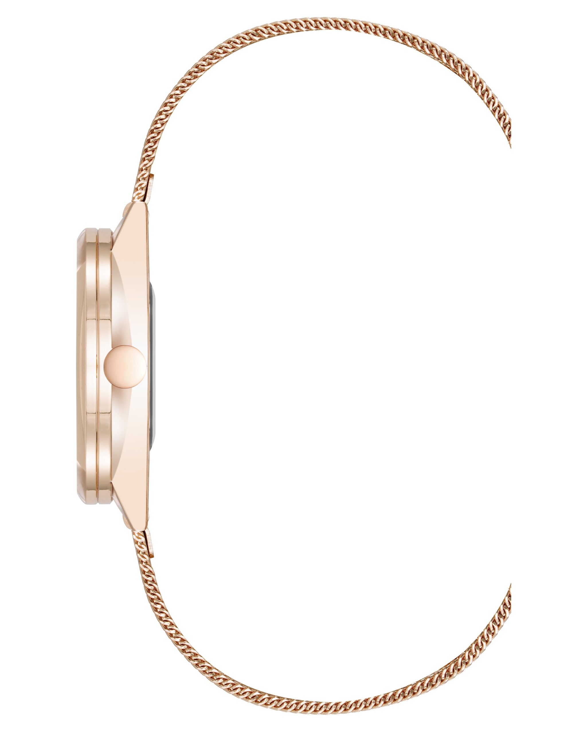 Round Case Mesh Bracelet Watch - Image 3