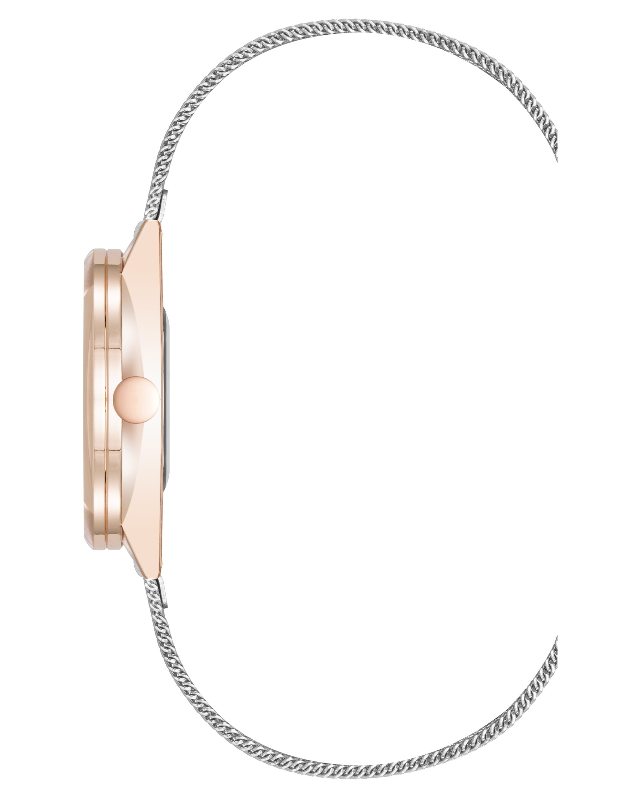 Round Case Mesh Bracelet Watch - Image 3