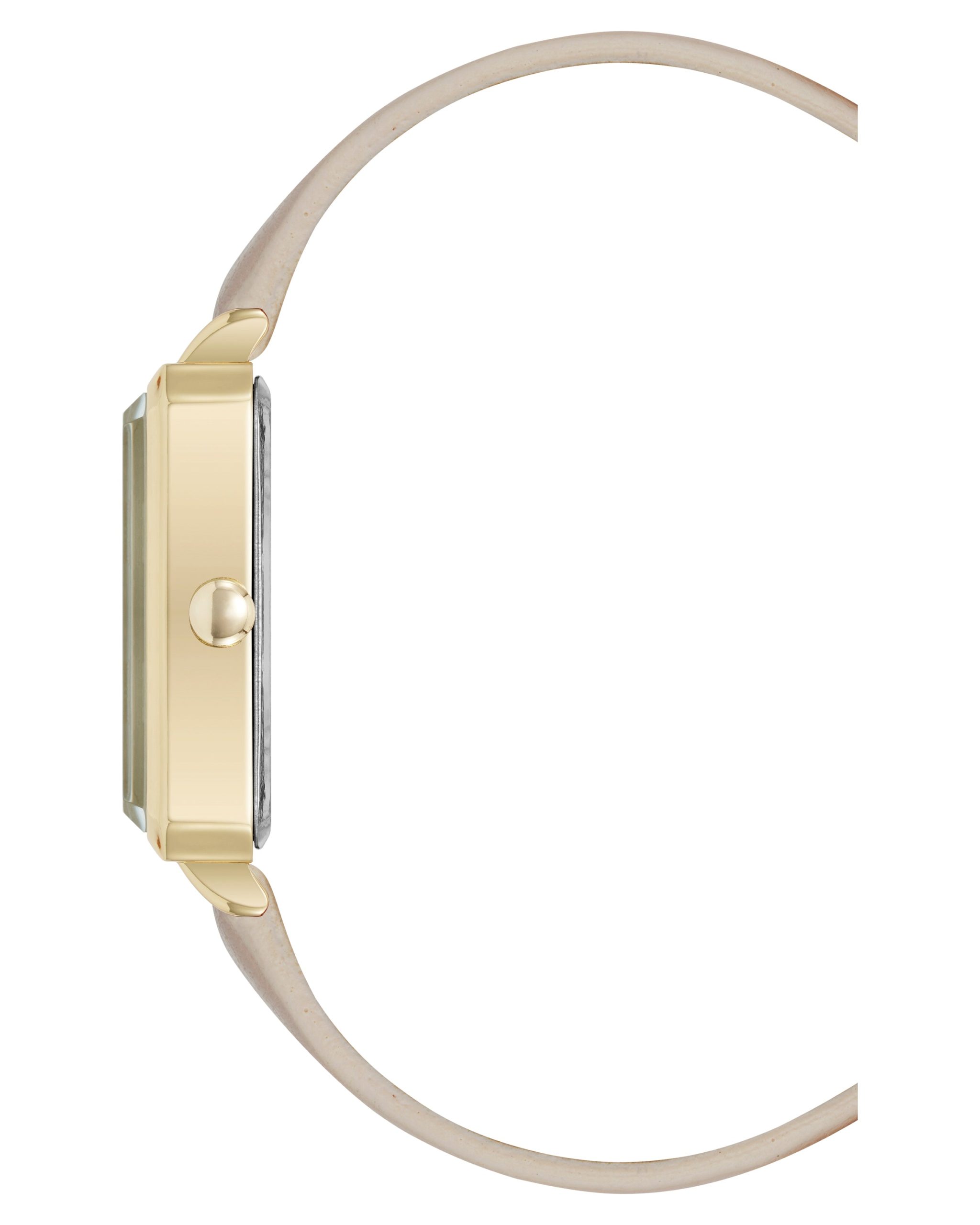 Elegant Rectangular Case Strap Watch - Image 3