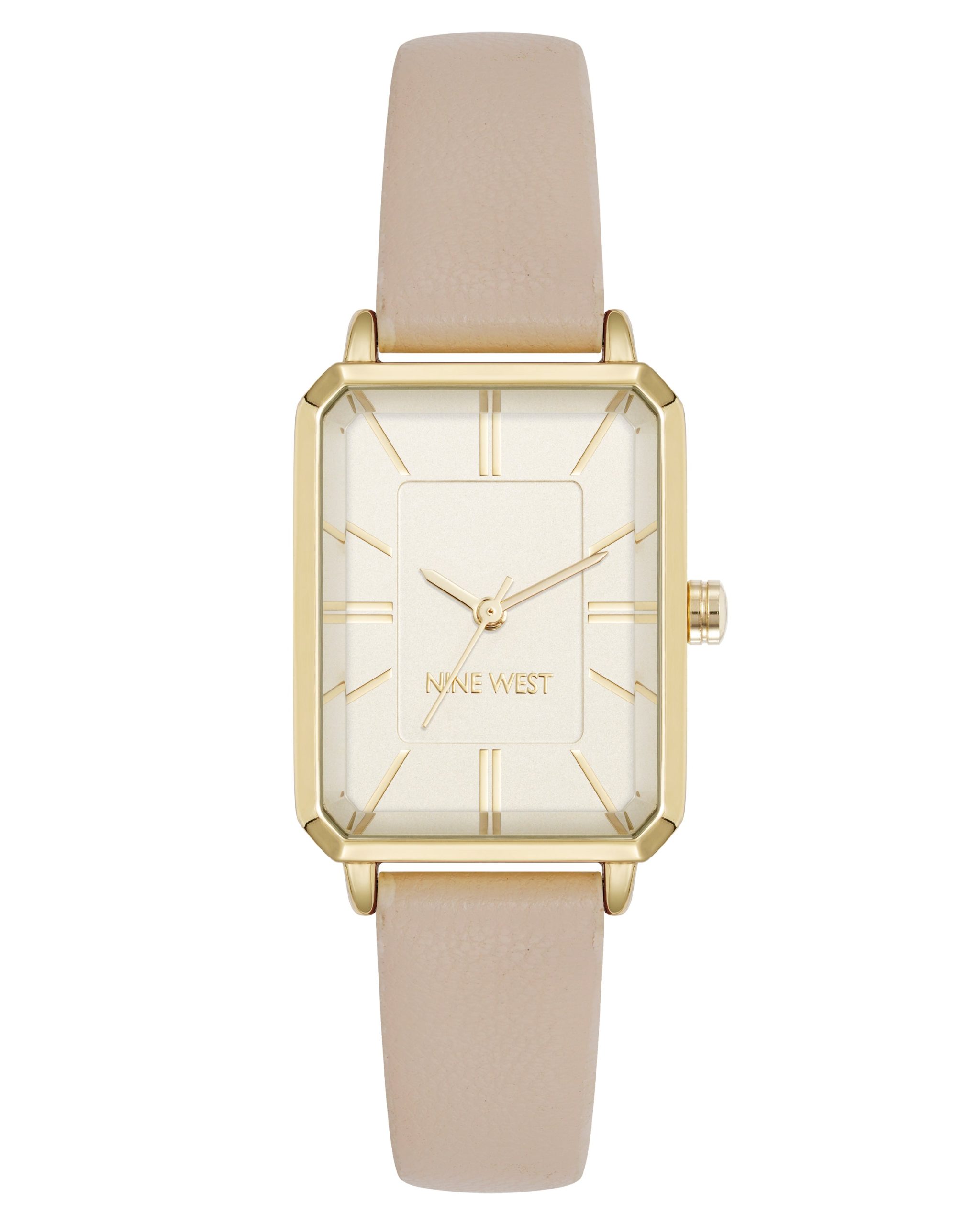 Elegant Rectangular Case Strap Watch