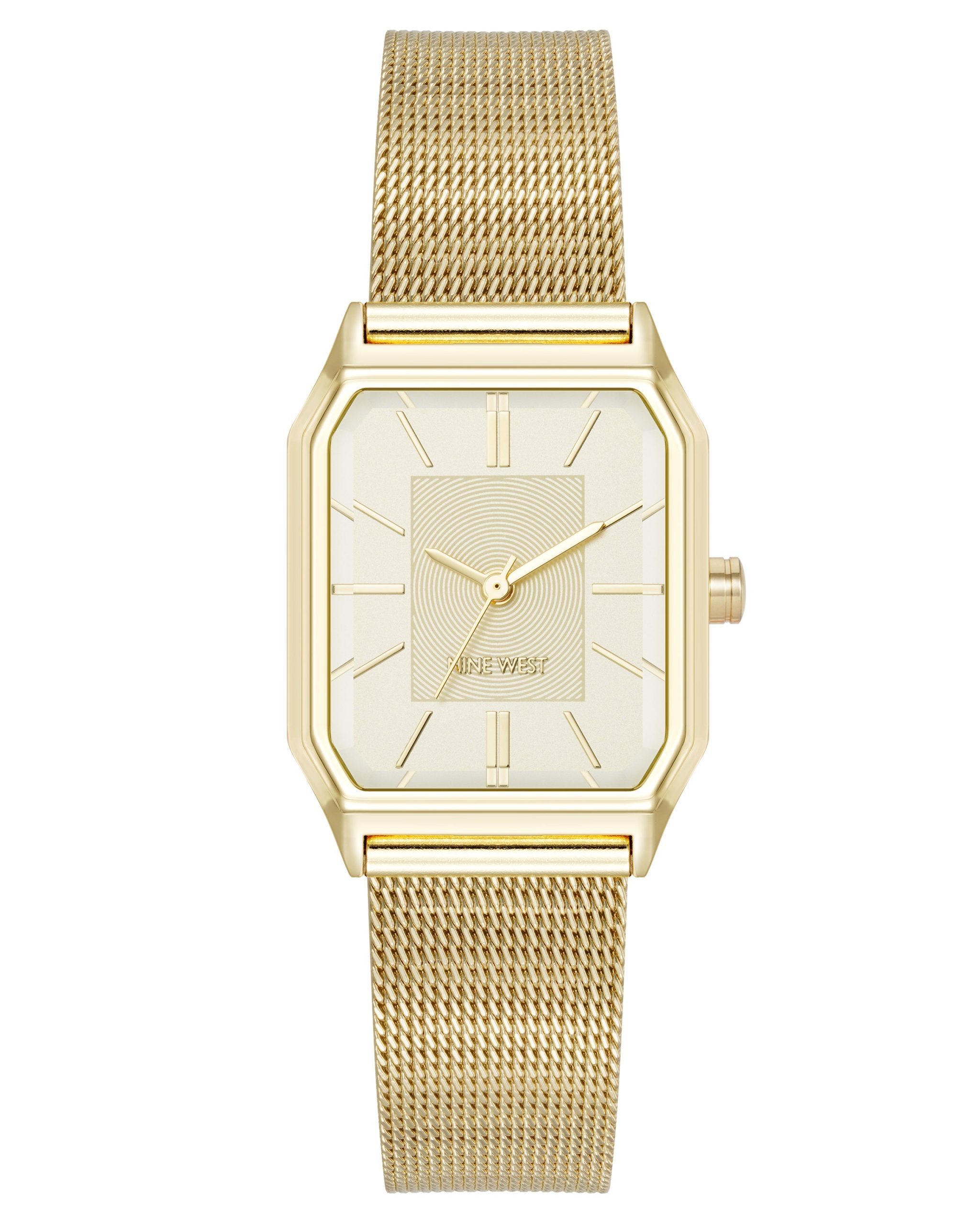 Octagonal Case Mesh Bracelet Watch