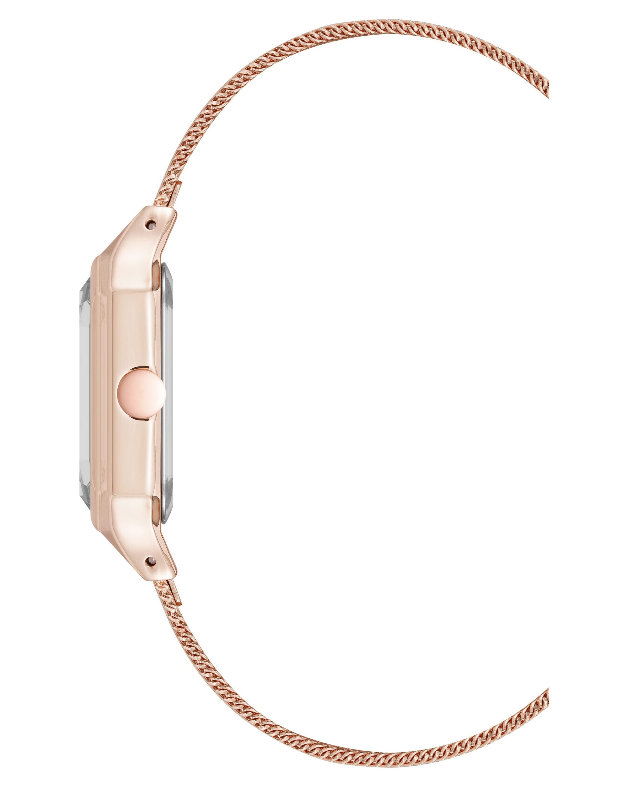 Octagonal Case Mesh Bracelet Watch - Image 3