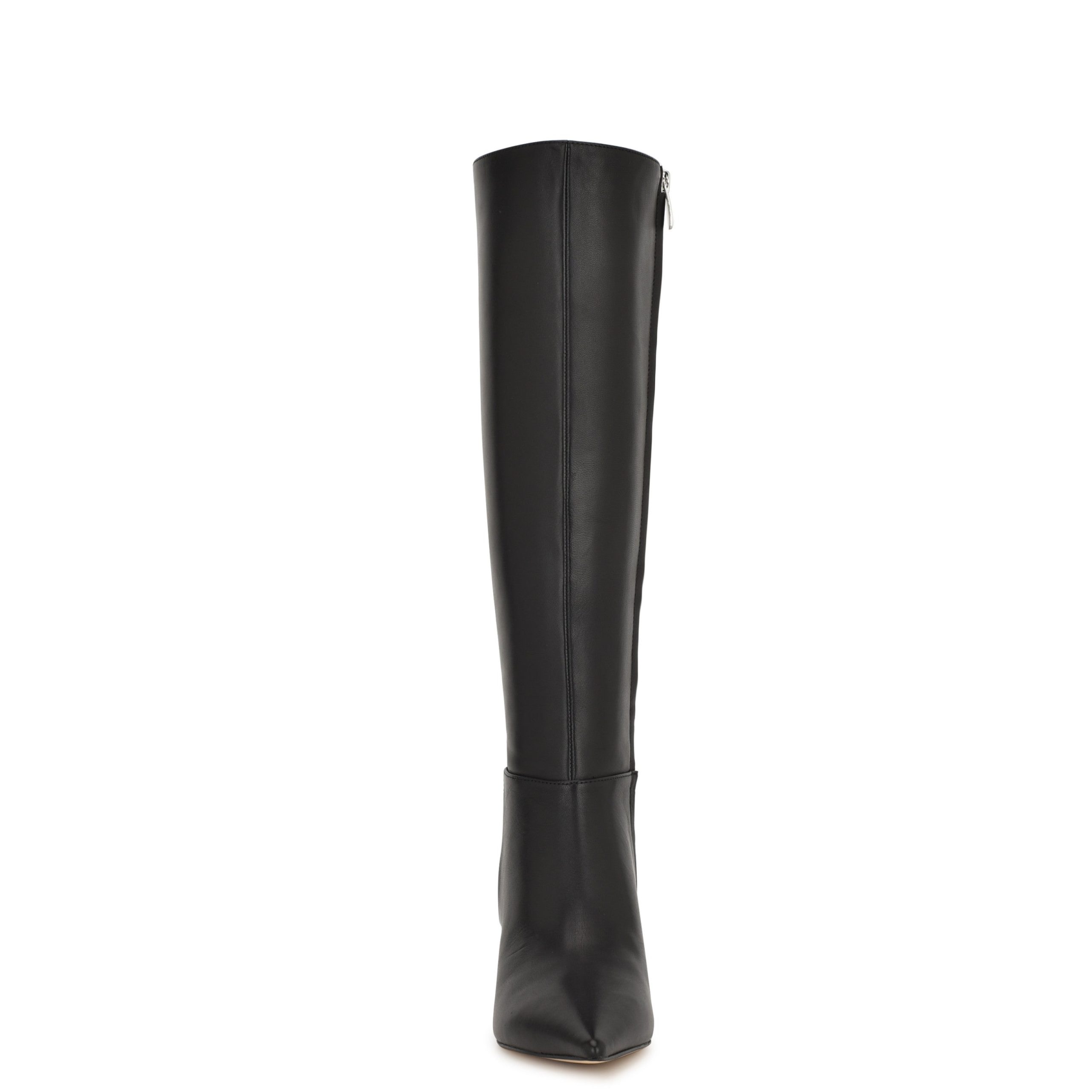 Somas Kitten Heel Knee High Leather Boots - Image 3