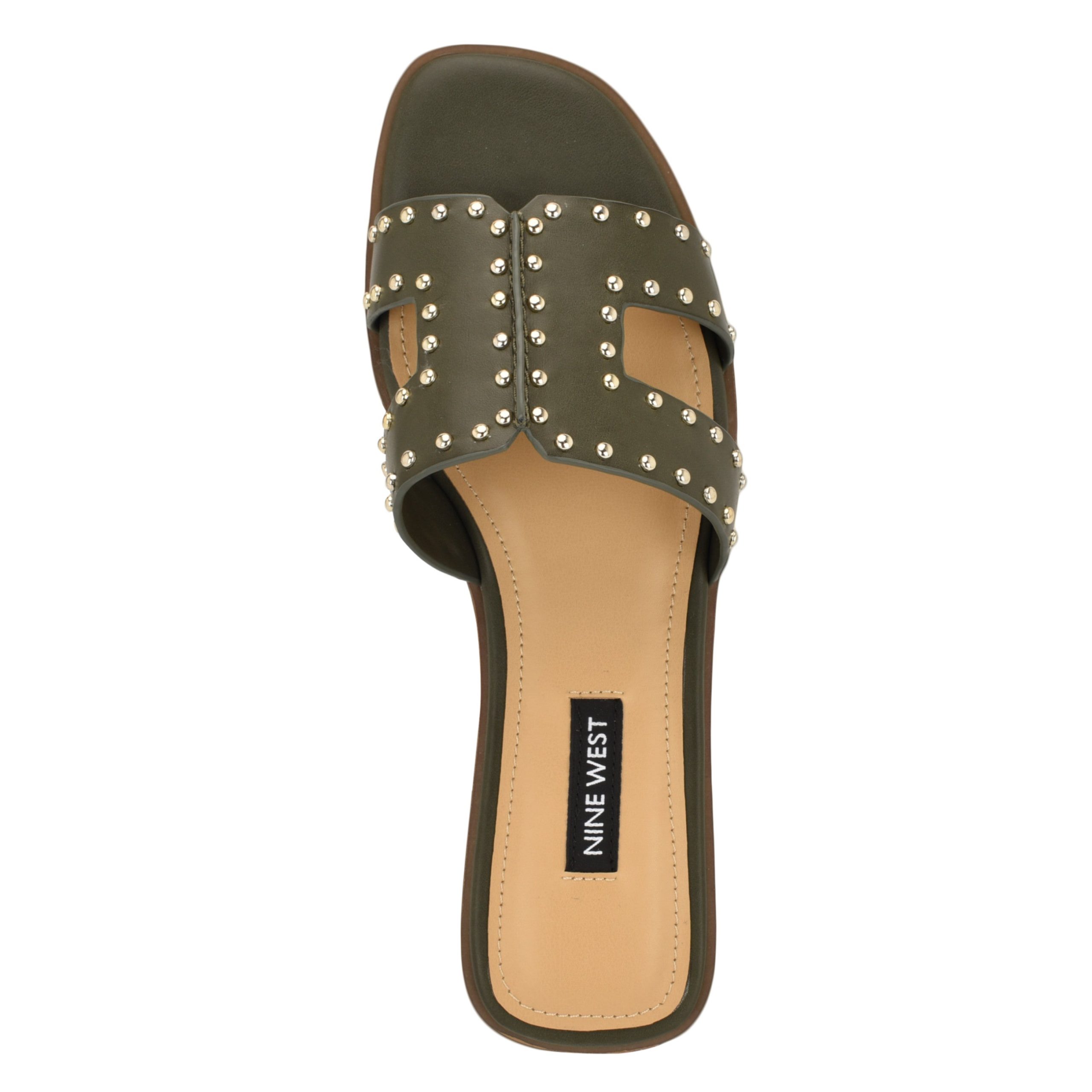 Giny Slip-On Flat Studded Sandals - Image 6