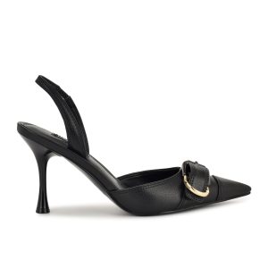 Patsie Buckle Slingback Pumps