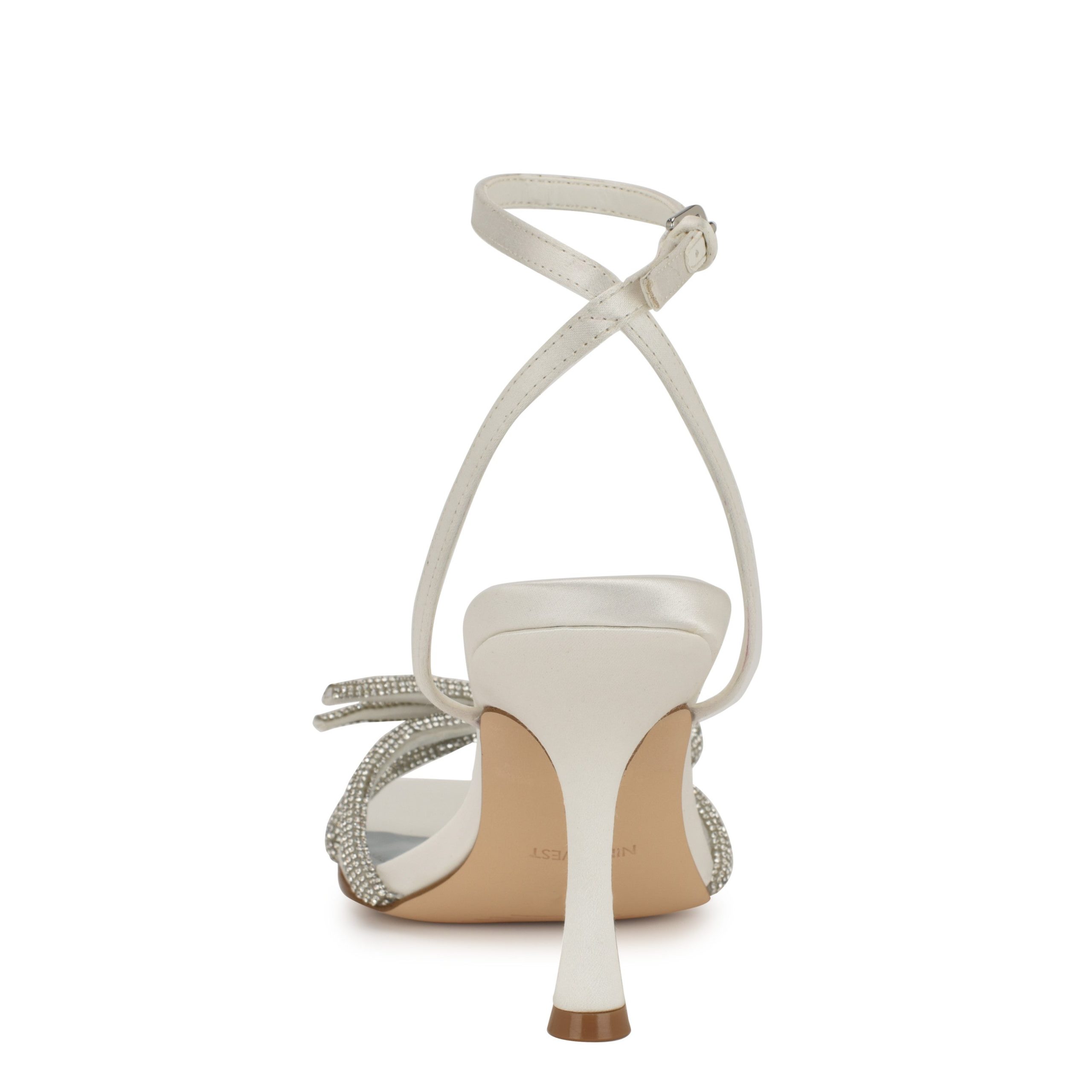 Ivid Rhinestone Bow Sandals - Image 4