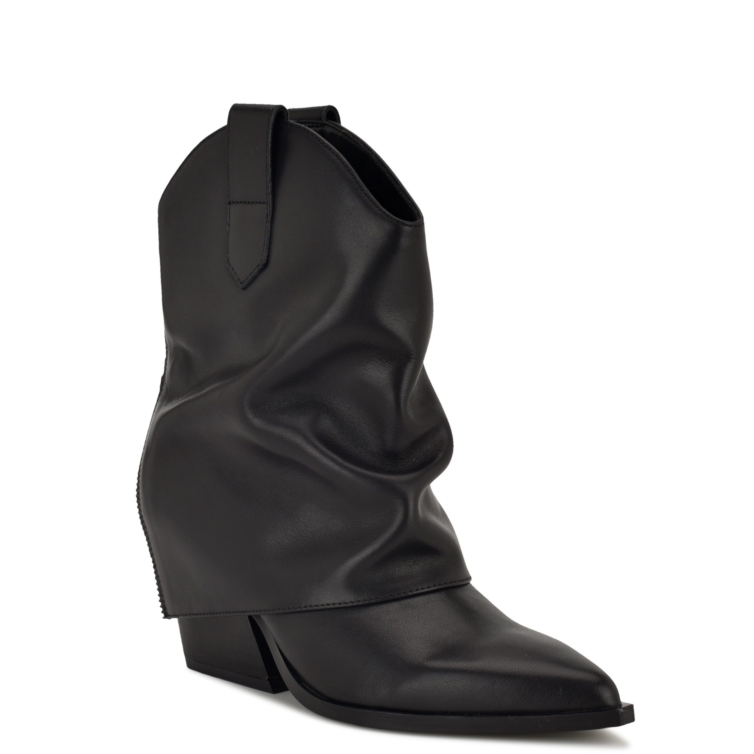Waxel Foldover Western Leather Booties - Image 2