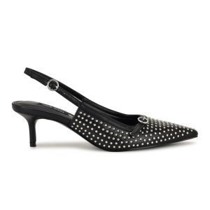 Ashleah Kitten Heel Slingback Pumps