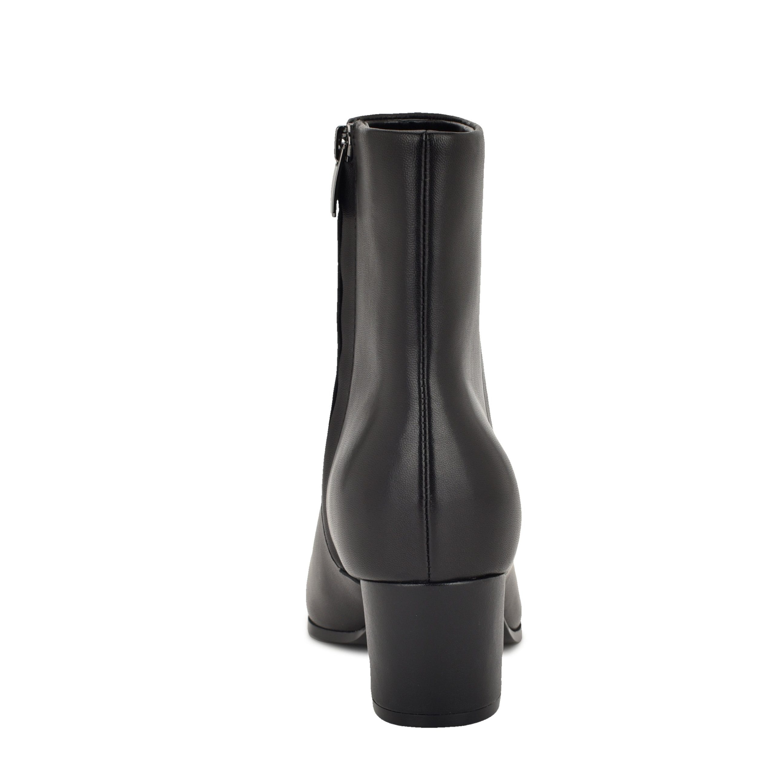 Savie Block Heel Ankle Leather Booties - Image 4