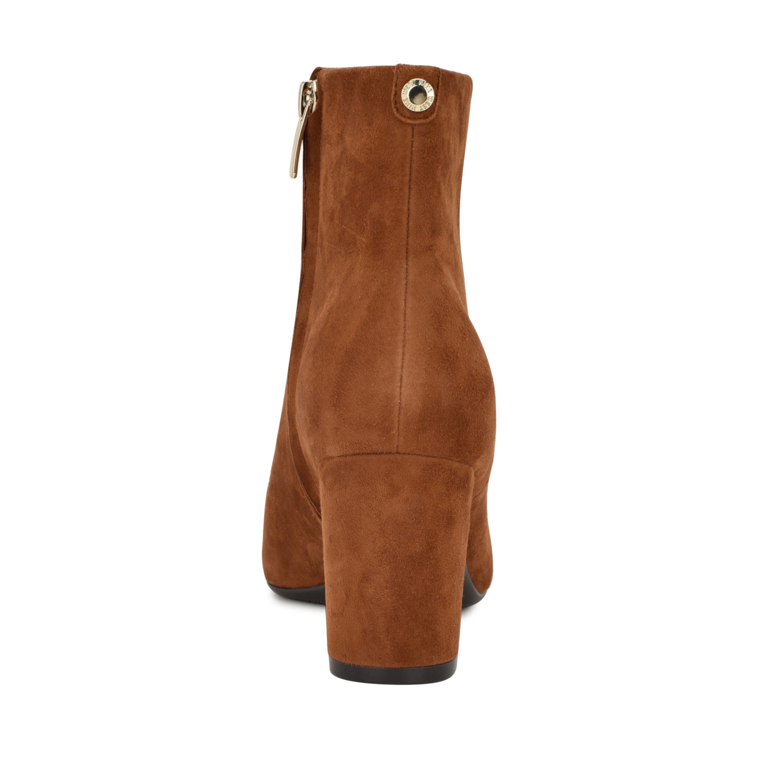 Lorela 9X9 Block Heel Leather Booties - Image 4